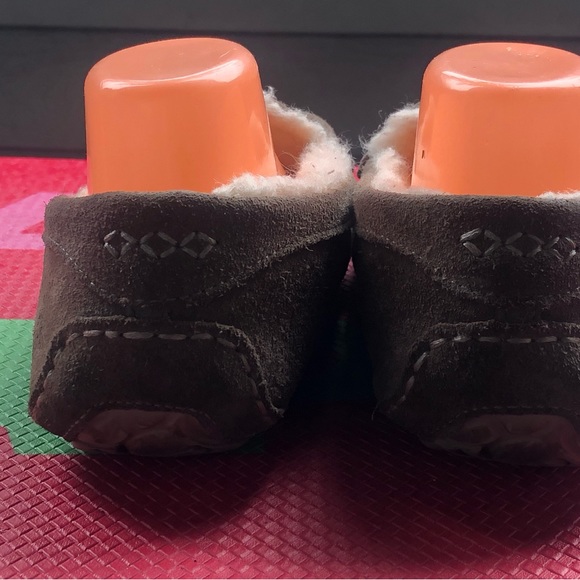 UGG Ansley Grey Women's Suede Indoor/Outdoor Moccasin Slippers Size 7 - Picture 5 of 9